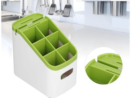 pol pl Organizer ociekacz na sztucce przybory kuchenne stojak ostrzalka do nozy 4973 6