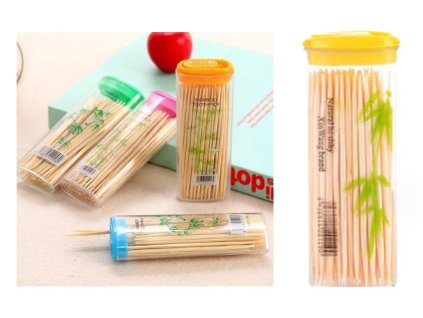 21343 bambusova paratka v nadobe do zapalovace 7 5x2 8 cm 1 ks