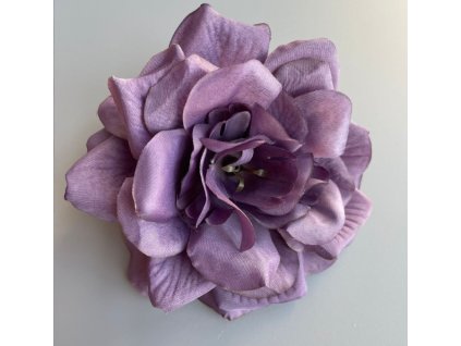 25123 hlava kvetiny ruze 12 cm v prumeru fialova