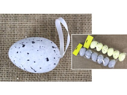 28969 puntikata polystyrenova vajicka s visackou sada 6 ks mix barev