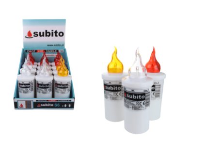 30070 svicka led napln elektricka subito s6 mix 3 barvy 1 ks