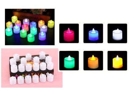 30601 svicka led svitici na baterie 4 5x3 5 cm rgb menici barvy 1 ks