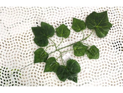 21751 umely jednoramenny list 50 cm tmave vinne revy 1 ks