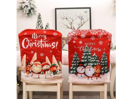 Vánoční potah na židli Merry Christmas
