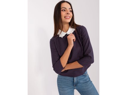 Blouse LK-BZ-506477.70P NAVY (Barva Navy, Velikost 36)