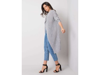 Grey cardigan Flossie OCH BELLA (Barva gray, Velikost ONE SIZE)