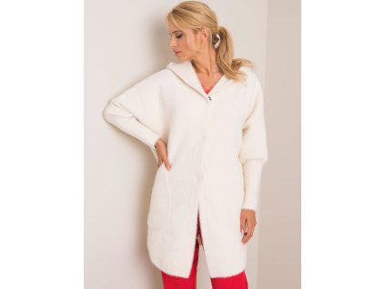 Carolyn's ecru alpaca coat (Barva ecru, Velikost ONE SIZE)