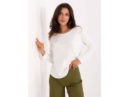 pol pl Bialy damski sweter z wiskoza 413707 1