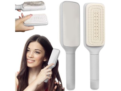 Samočisticí kartáč na vlasy pro rozčesávání antistatické rozčesávání (Velikost univerzální)