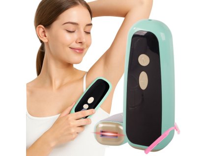 Bezboľný laserový ipl depilátor na bikini a celé tělo součástí soupravy jsou brýle (Velikost univerzální)