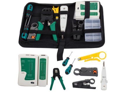 Sada síťových testerů lsa crimper rj45 case (Velikost univerzální)