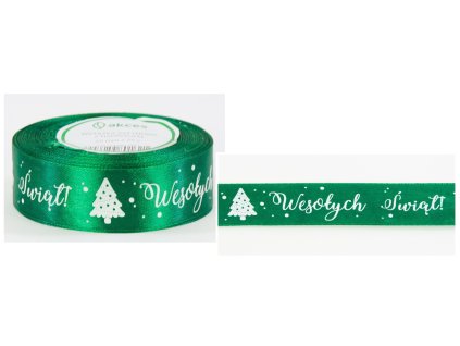 wstazka satyna nadruk 25mm x 80187