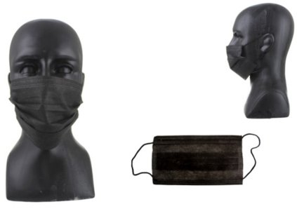 maseczka z drucikiem czarna 1 68692