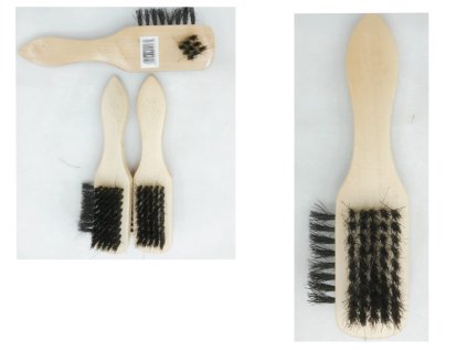 szczotka 3w1 z drewniana racz 76343