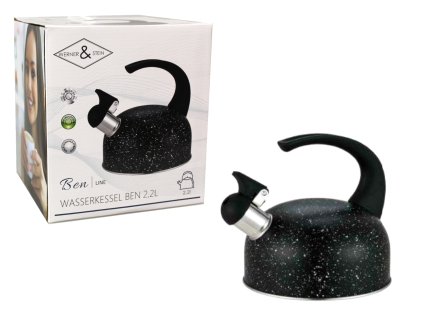 czajnik ben 2 2 l czarny marm 84252
