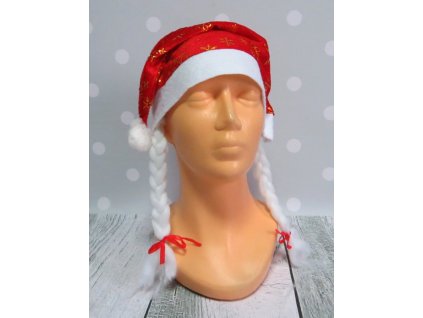 czapka mikolajki z warkoczyka 30690