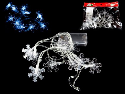 lampki 10 led sniezynki 1m zi 29699