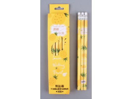 olowki z gumka ananaski kpl 1 66250