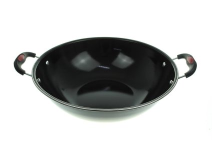 wok czarny z uszami 30x9 cm 69592