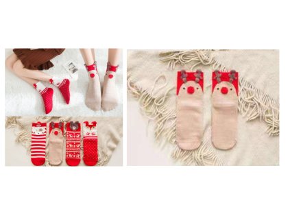 damskie skarpety swiateczne g 78387