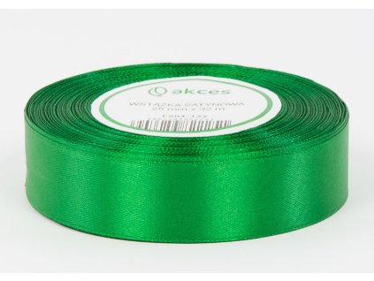 wstazka satyna zielona 25mm x 79824