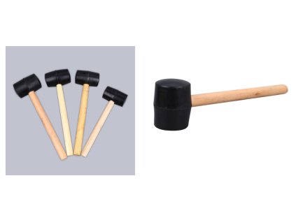 mlotek gumowy z drewnianym tr 85947
