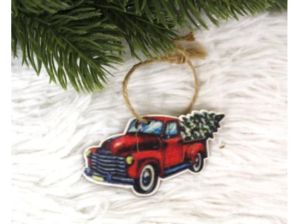 zawieszka drewniana samochod 91769