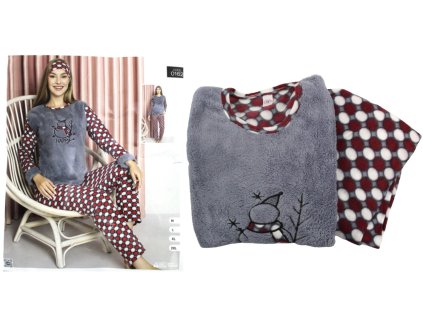 pizama damska polar dl spodni 92634