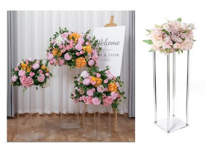 kwietnik akrylowy 25x20x20 cm 93879