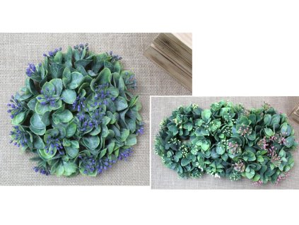 wianek sztuczny zielony bielo 94246