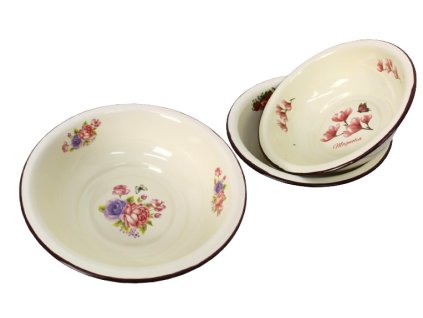 miska emaliowana 26x9 cm krem 96650