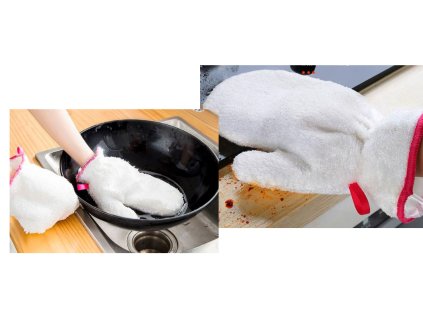 rekawica do mycia naczyn bial 99468