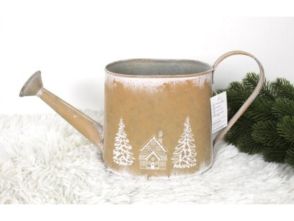 metalowa konewka zimowy wzor 100295