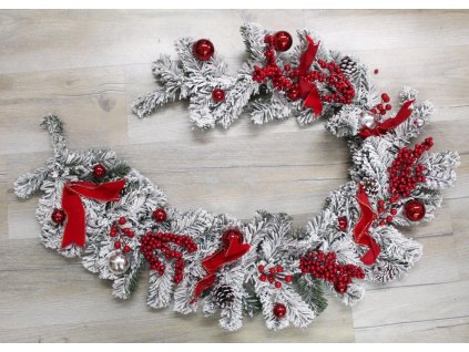 girlanda swiateczna z kokard 101194