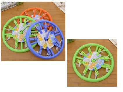 okragly wieszak z 8 klamerka 101077