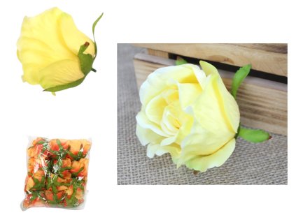 glowka roza wyrobowa 8x7 cm 100549