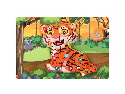 puzzle drewniane tygrys 22x1 102839