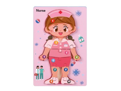 puzzle drewniane pielegniark 102826