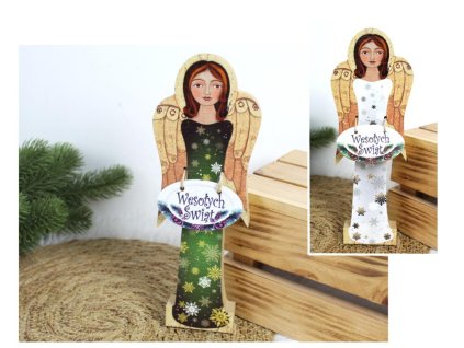 dekoracja aniol z tabliczka 102811