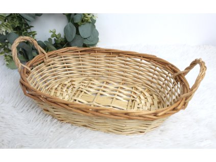 kosz koszyk owalny z rattanu 103080