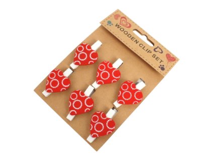 klamerki klipsy ozdobne serc 104738