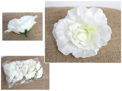 glowka roza 13 5x5 cm biala 105481