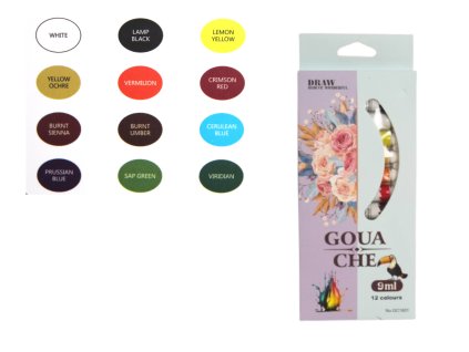 farby wodne w tubkach gouach 108430