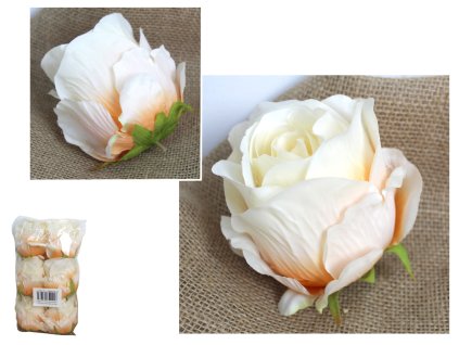 glowka kwiatowa roza 10x9 cm 108128