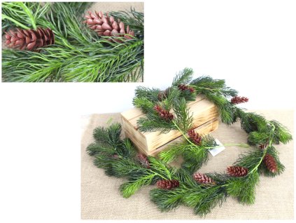 girlanda sosna z szyszkami s 108998