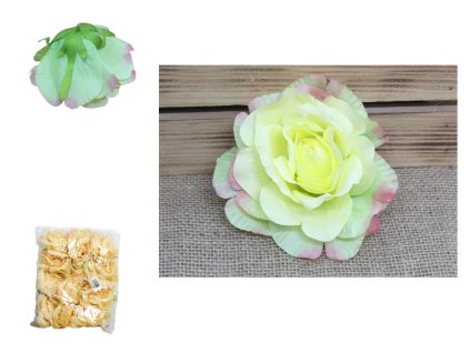 glowka kwiatowa roza 13x6 cm 109233