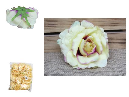 glowka kwiatowa roza 13x6 cm 109232