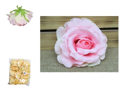 glowka kwiatowa roza 13x6 cm 109231