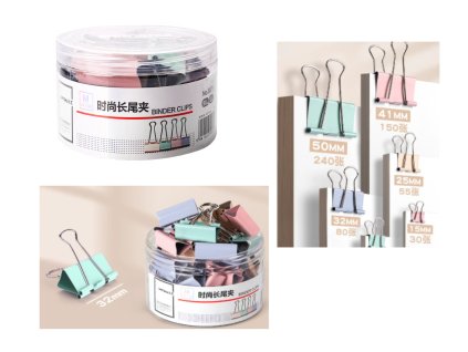 spinacze klipsy biurowe 3 2 110713