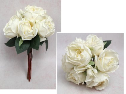 bukiet peczek roza wys 28 cm 110607